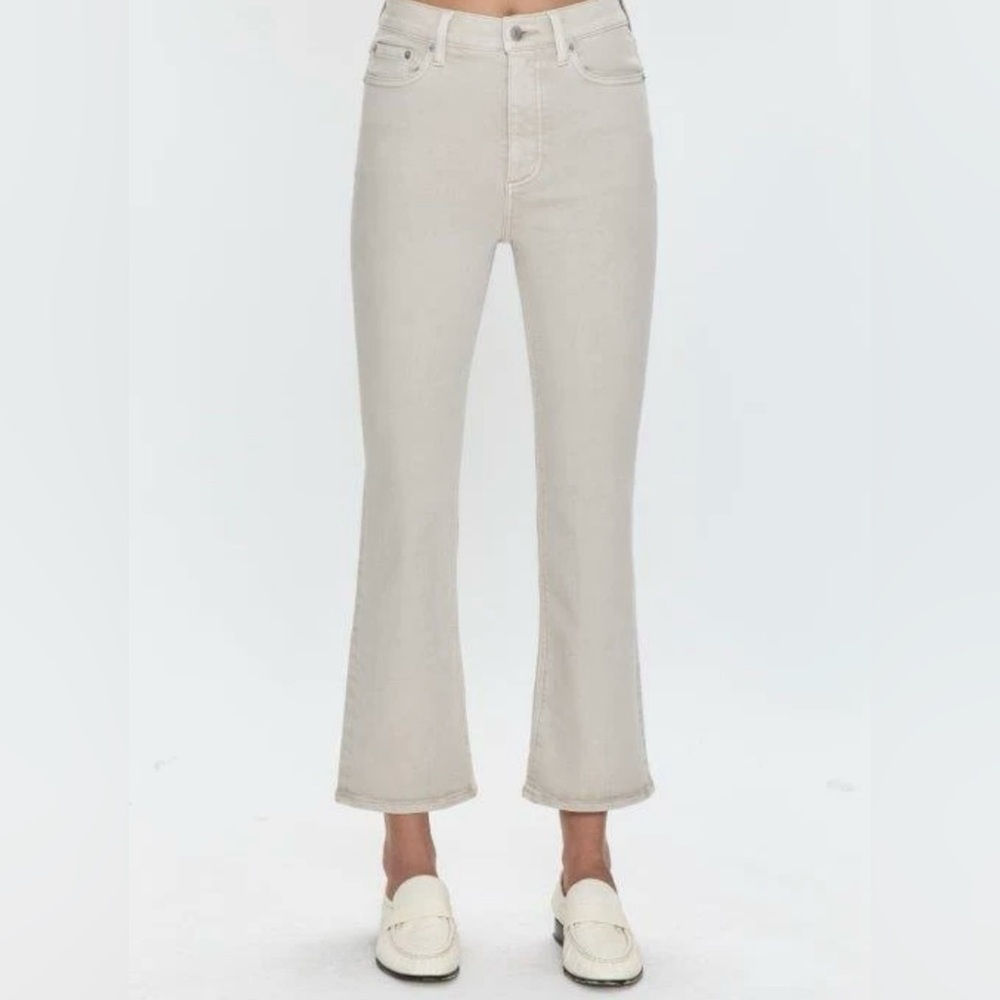 Pistola Lennon High Rise Crop Boot Jean - Stone